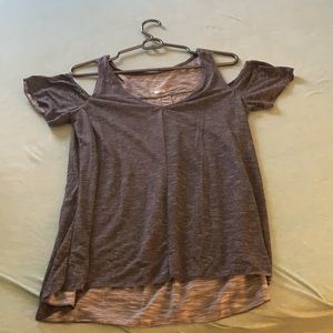 Grey cold shoulder top. Like new.